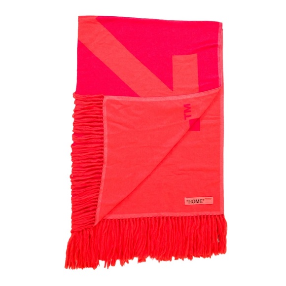OFF WHITE Orange wool blanket
